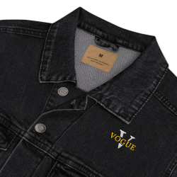 Veste en jean unisexe noire - Veritas Vogue | Style urbain & tendance
