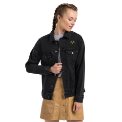 Veste en jean unisexe noire - Veritas Vogue | Style urbain & tendance