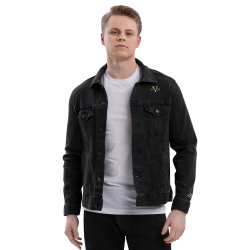 Veste en jean unisexe noire - Veritas Vogue | Style urbain & tendance