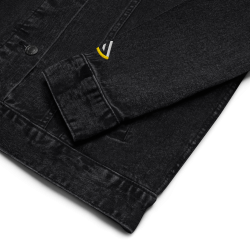 Veste en jean unisexe noire - Veritas Vogue | Style urbain & tendance